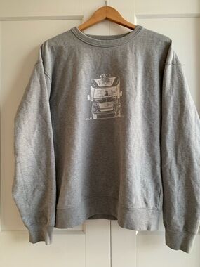 KOTN 100% Egyptian Cotton Heather Grey Crewneck Sweatshirt Men's Size M